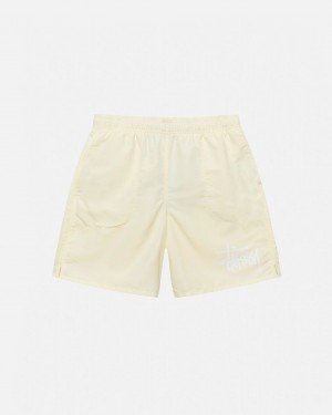 Stussy Big Basic Water Short Men Swimwear Cream | HZB-8696