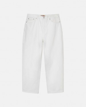 Stussy Big Ol' Jean Overdyed Men Pants Beige | EFB-7407