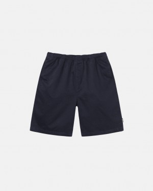 Stussy Brushed Beach Short Men Shorts Navy | LGD-0878