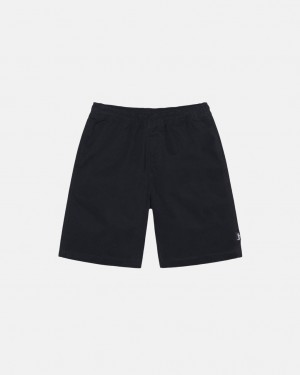 Stussy Brushed Beach Short Women Shorts Black | BYK-7502