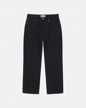 Stussy Classic Jean Overdyed Men Denim Black | STS-5615