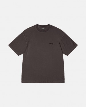 Stussy Lazy Tee Men Tops Black | WZG-7607