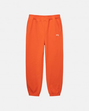 Stussy Overdyed Stock Logo Pant Men Sweatshirts Orange | WRE-5752