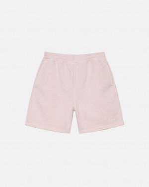 Stussy Overdyed Stock Logo Short Men Shorts Pink | WQP-2751