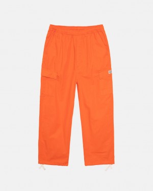 Stussy Ripstop Cargo Beach Pant Women Pants Orange | KRS-3304