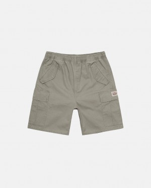 Stussy Ripstop Cargo Beach Short Men Shorts Olive | VHD-0649