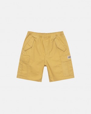 Stussy Ripstop Cargo Beach Short Women Shorts Yellow | VOT-4081