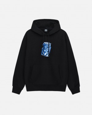 Stussy Soda Can Hoodie Women Hoodie Black | WJD-9940