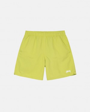 Stussy Stock Water Short Men Swimwear Light Green | UXW-7782