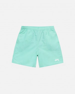 Stussy Stock Water Short Men Swimwear Light Turquoise | AUC-6820