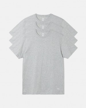 Stussy Stussy Undershirt Women Shirts Grey | CYM-9698