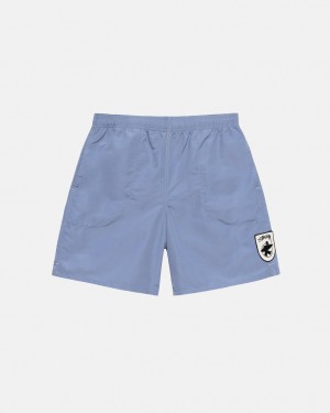 Stussy Surfman Patch Water Short Men Swimwear Blue | QKW-0846