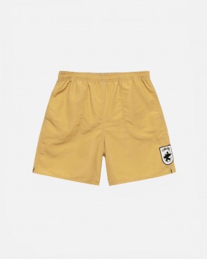 Stussy Surfman Patch Water Short Men Swimwear Yellow | HAK-9088