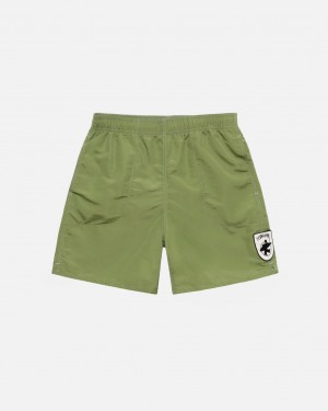 Stussy Surfman Patch Water Short Women Swimwear Green | KJZ-9235