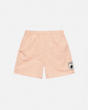 Stussy Surfman Patch Water Short Women Swimwear Light Rose | EHX-8787