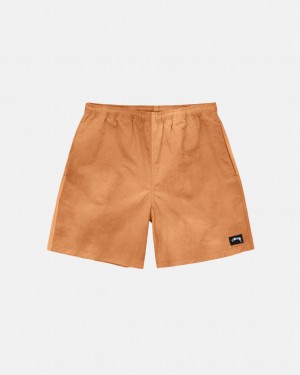 Stussy Wave Dye Nylon Short Men Shorts Orange | XON-4279