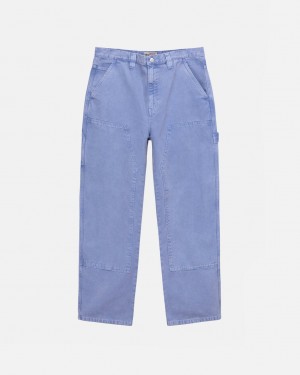 Stussy Work Pant Canvas Men Pants Purple | MOX-8459