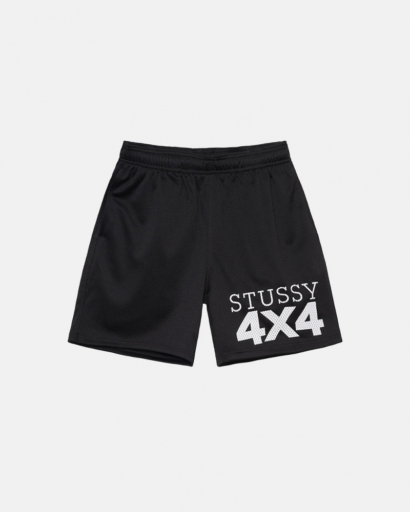 Stussy 4X4 Mesh Short Men Shorts Black | WSD-5413