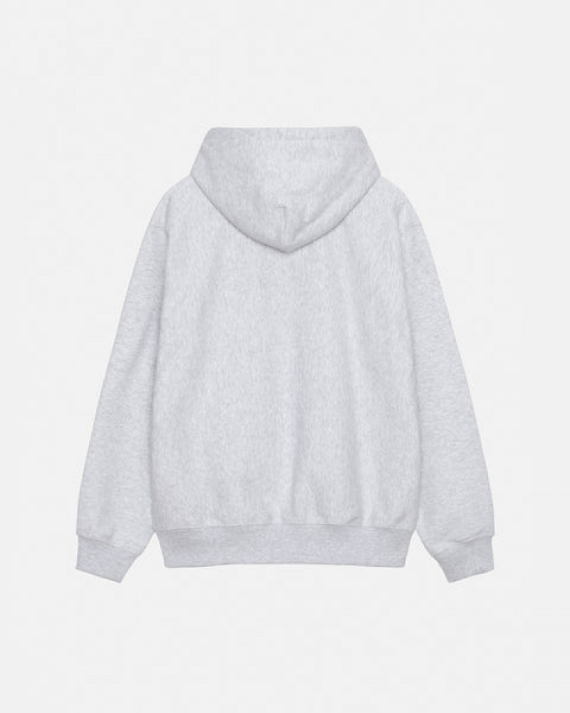 Stussy Basic Applique Hoodie Women Hoodie Grey | GRH-4533