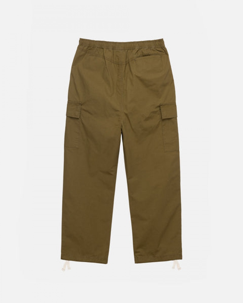 Stussy Beach Pant Ripstop Cargo Men Pants Brown | RLB-3423