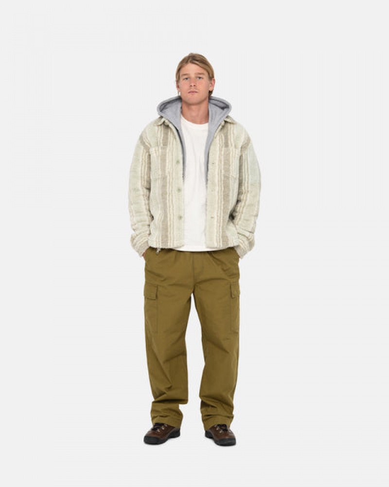 Stussy Beach Pant Ripstop Cargo Men Pants Brown | RLB-3423