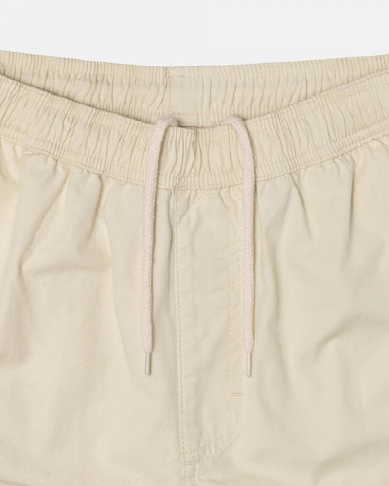 Stussy Beach Pant Ripstop Cargo Men Pants Cream | GXV-8514