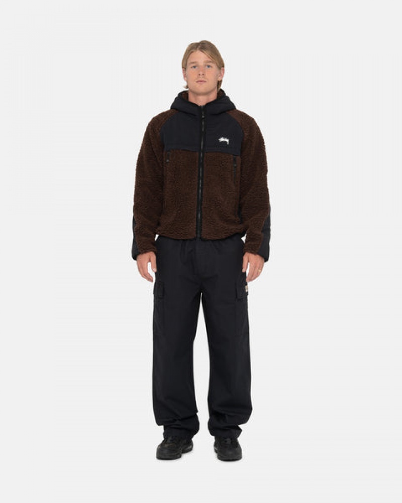 Stussy Beach Pant Ripstop Cargo Women Pants Black | UAC-0575