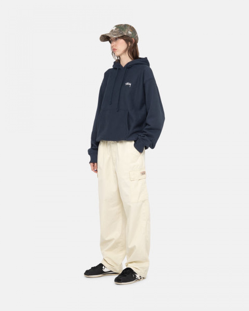 Stussy Beach Pant Ripstop Cargo Women Pants Cream | ZYT-8971