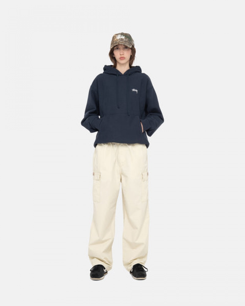 Stussy Beach Pant Ripstop Cargo Women Pants Cream | ZYT-8971