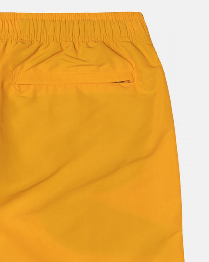 Stussy Big Basic Water Short Men Swimwear Yellow | XGO-2559