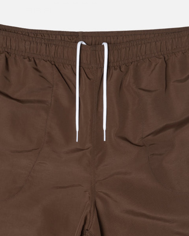 Stussy Big Basic Water Short Men Swimwear Coffee | ZGC-7646