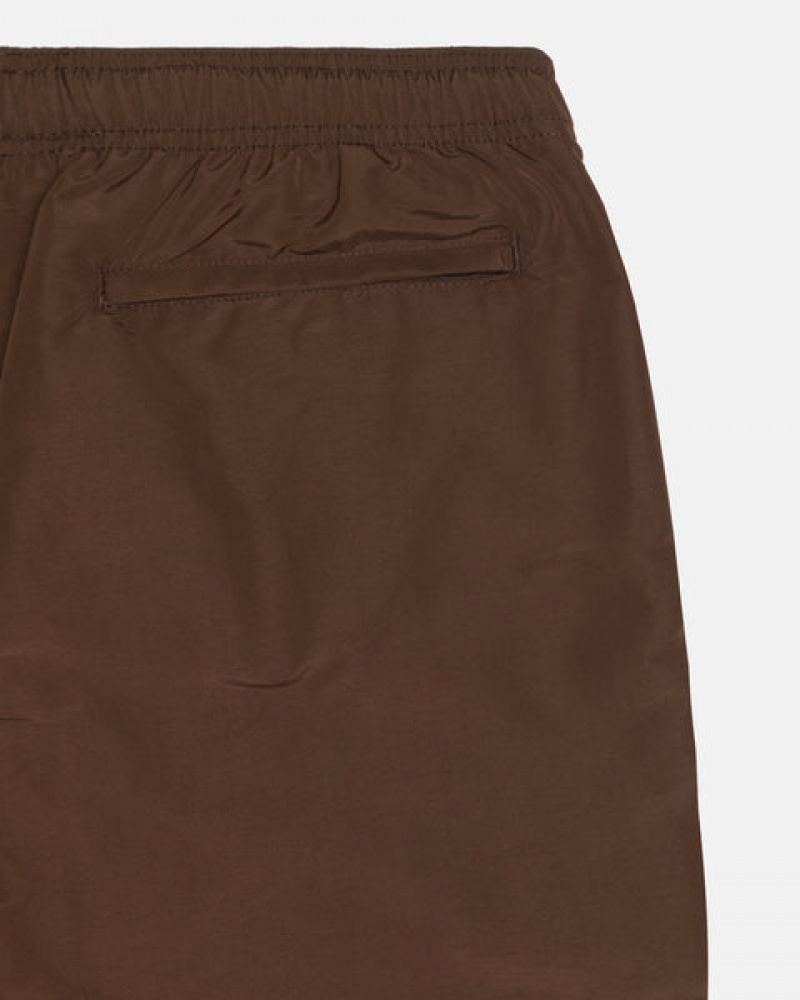 Stussy Big Basic Water Short Men Swimwear Coffee | ZGC-7646