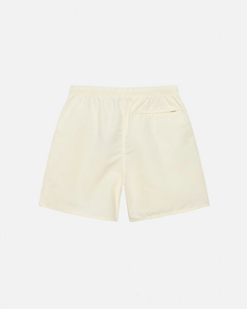 Stussy Big Basic Water Short Men Swimwear Cream | HZB-8696