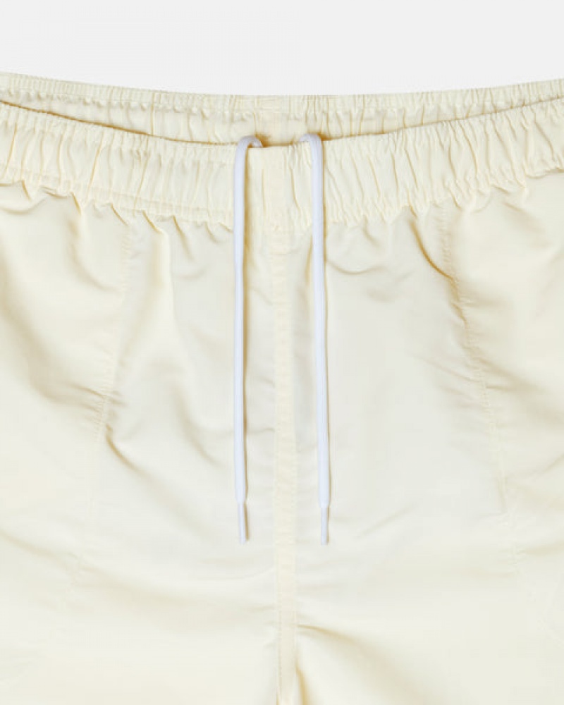 Stussy Big Basic Water Short Men Swimwear Cream | HZB-8696