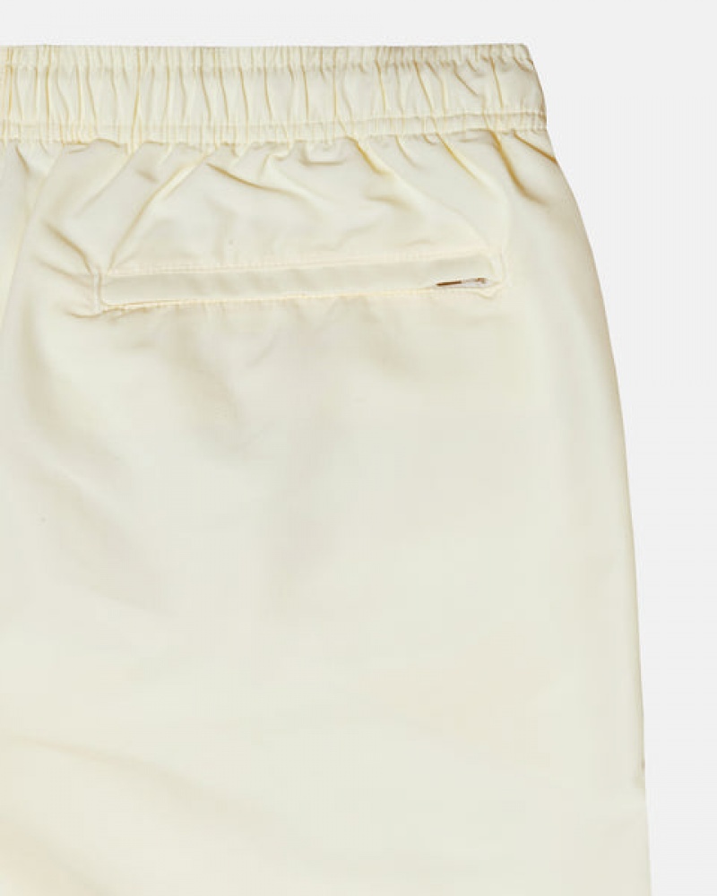 Stussy Big Basic Water Short Men Swimwear Cream | HZB-8696