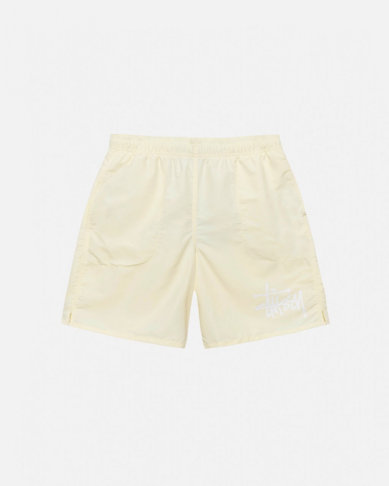 Stussy Big Basic Water Short Men Swimwear Cream | HZB-8696