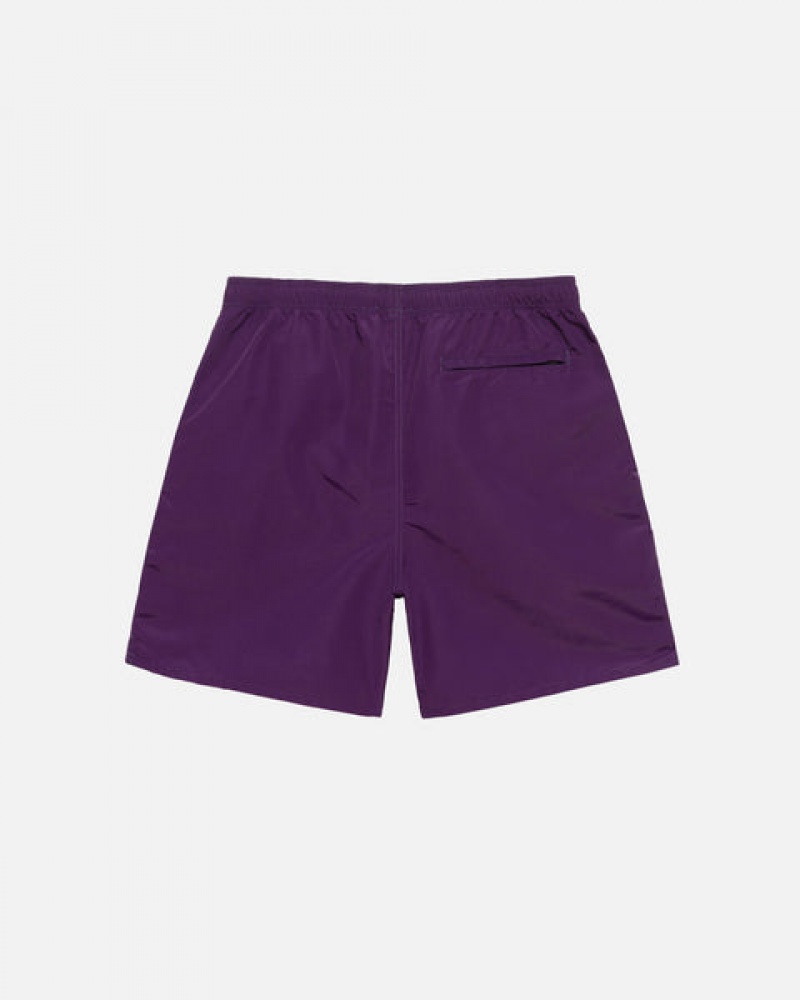 Stussy Big Basic Water Short Men Swimwear Fuchsia | NIQ-5986