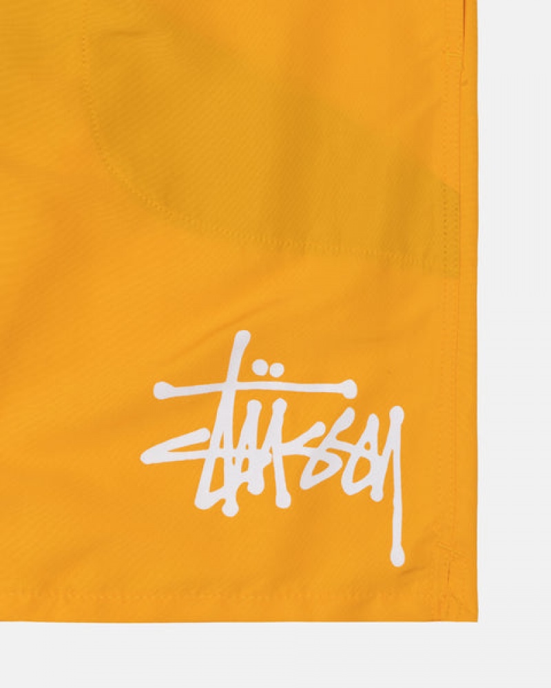 Stussy Big Basic Water Short Women Swimwear Yellow | UYZ-9404