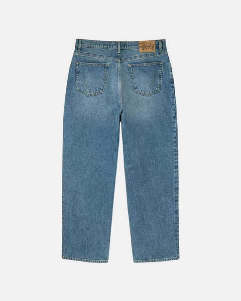 Stussy Big Ol' Jean Denim Men Denim Blue | LIU-9774