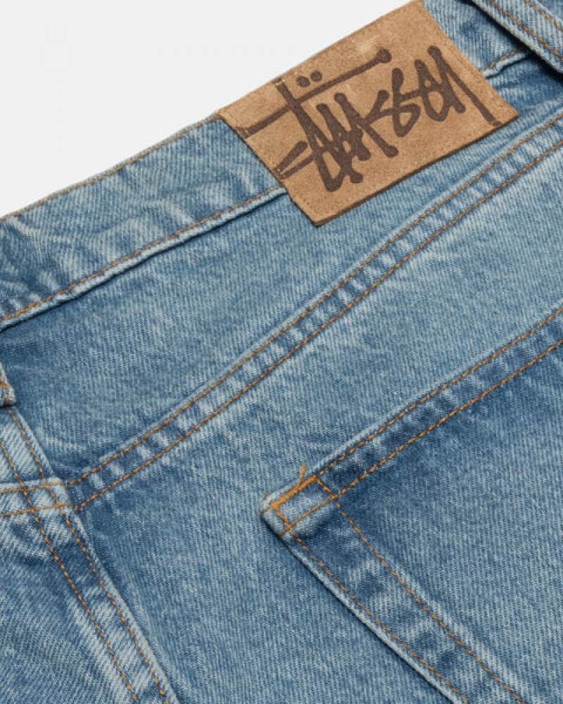 Stussy Big Ol' Jean Denim Men Denim Blue | LIU-9774