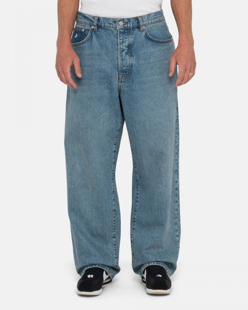 Stussy Big Ol' Jean Denim Men Denim Blue | LIU-9774