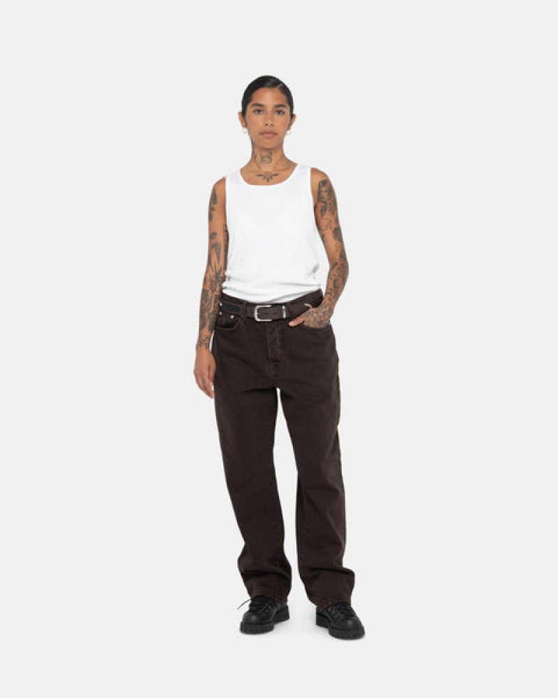 Stussy Big Ol' Jean Denim Men Pants Black | TFT-1052