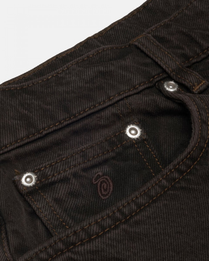 Stussy Big Ol' Jean Denim Men Pants Black | TFT-1052