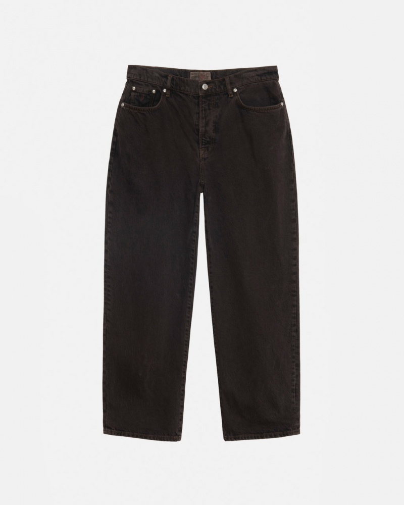 Stussy Big Ol\' Jean Denim Men Pants Black | TFT-1052