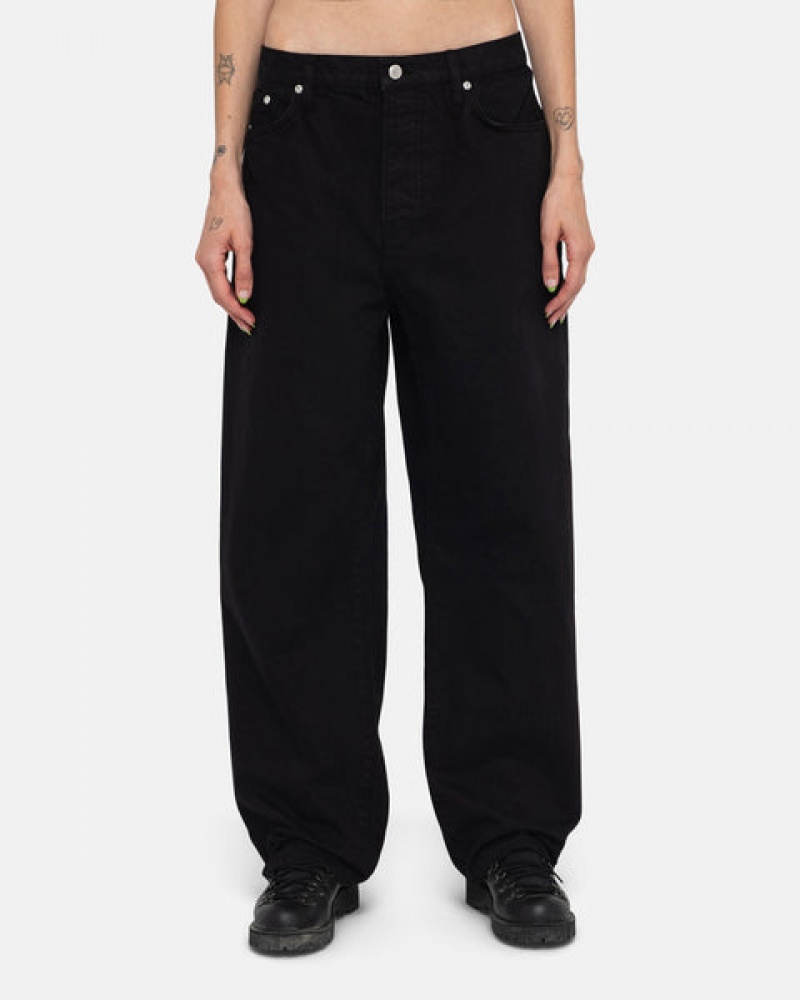 Stussy Big Ol' Jean Overdyed Men Denim Black | JLG-6849