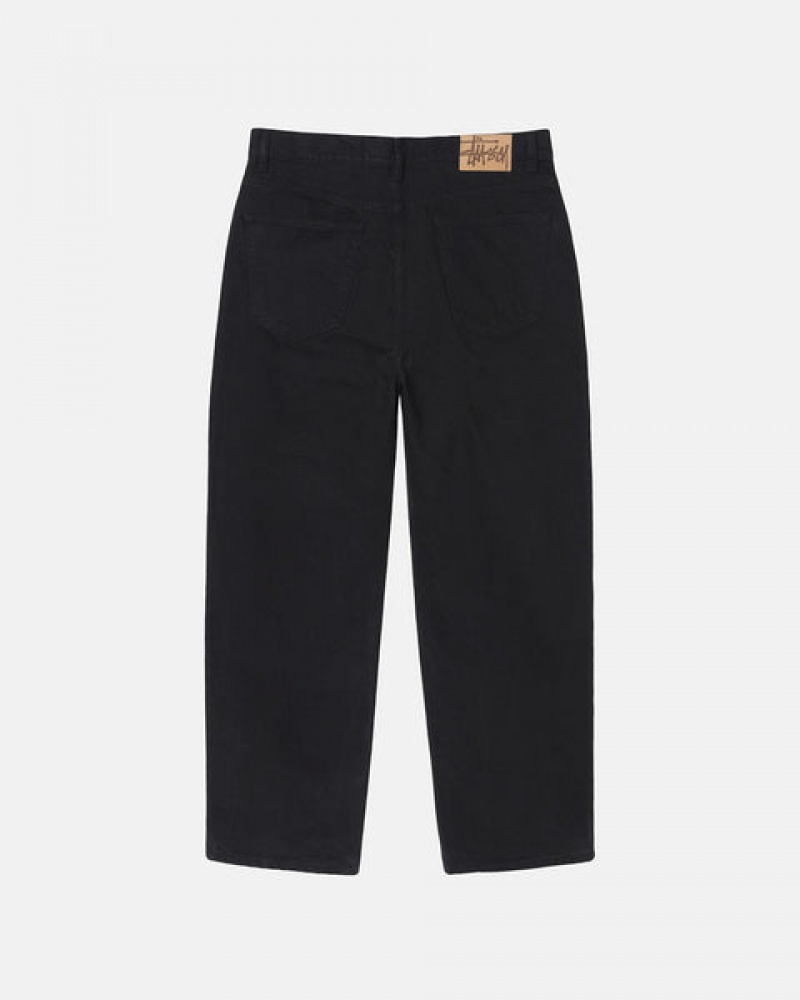 Stussy Big Ol' Jean Overdyed Men Denim Black | JLG-6849