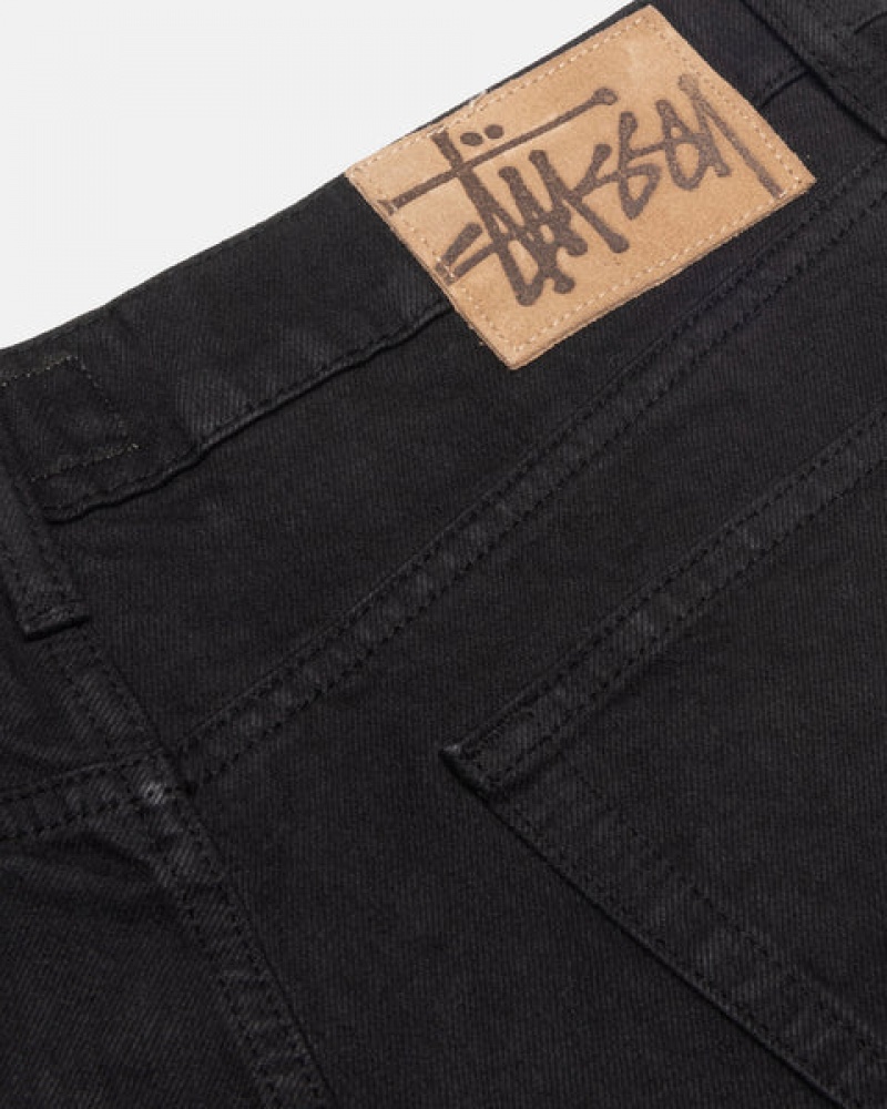 Stussy Big Ol' Jean Overdyed Men Denim Black | JLG-6849