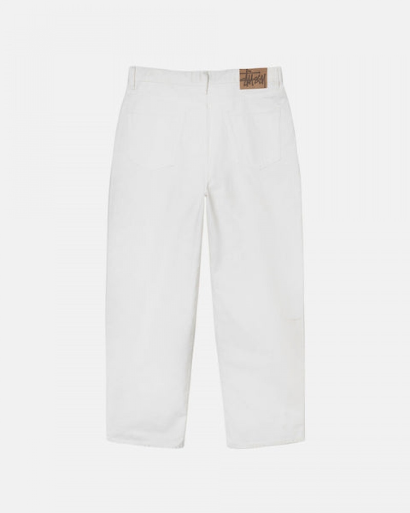 Stussy Big Ol' Jean Overdyed Men Pants Beige | EFB-7407