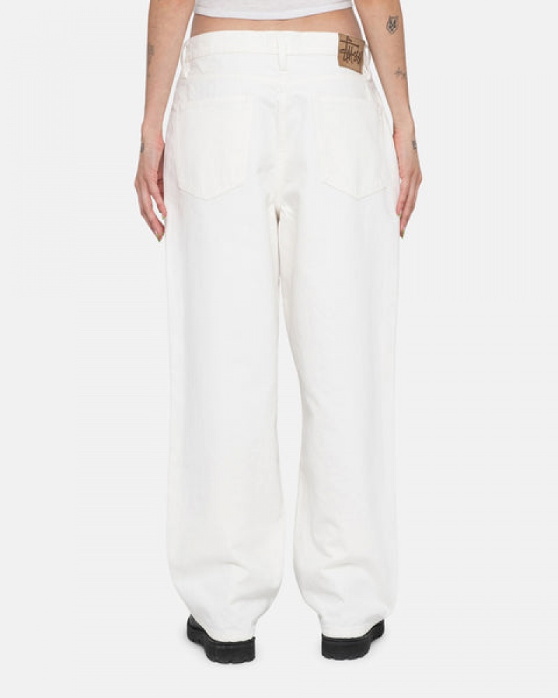 Stussy Big Ol' Jean Overdyed Women Pants Beige | RLS-3717