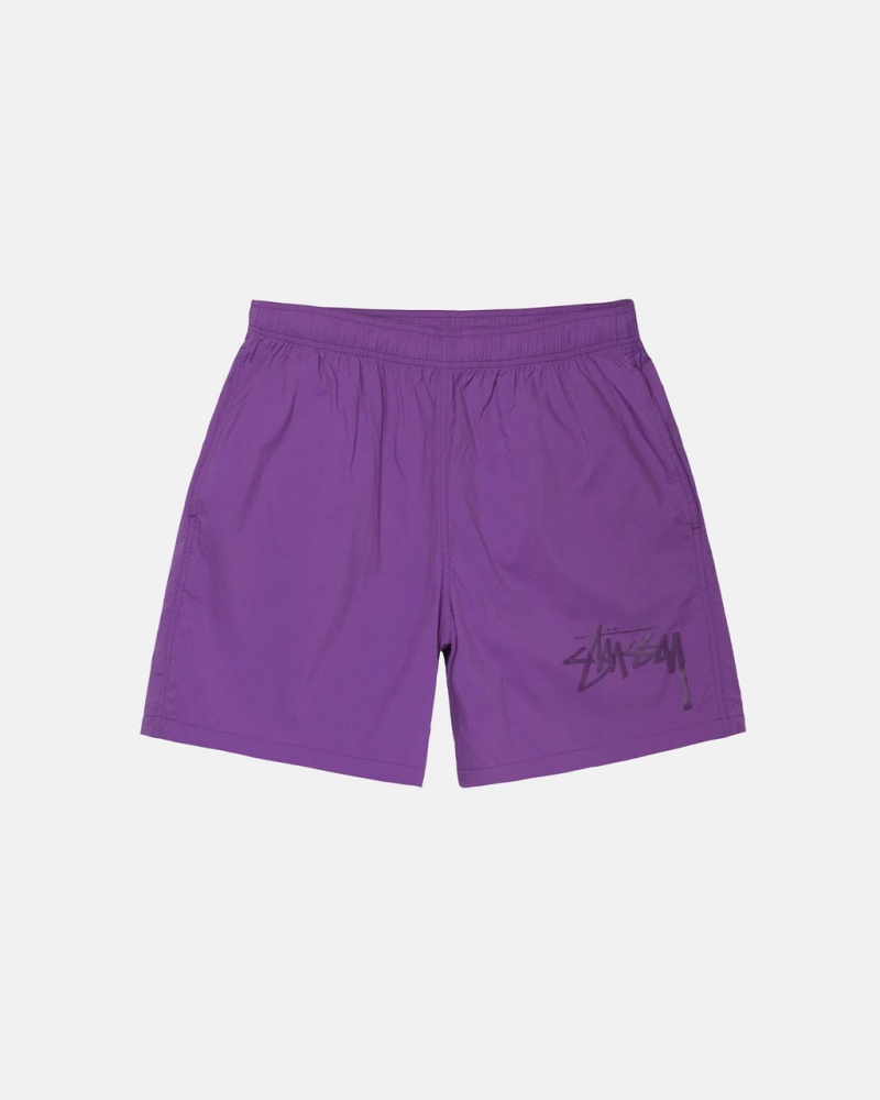 Stussy Big Stock Nylon Short Women Shorts Purple | ZZA-4931